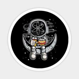 Astronaut Fastfood Cosmos Crypto ATOM Coin To The Moon Token Cryptocurrency Wallet HODL Birthday Gift For Men Women Kids Magnet